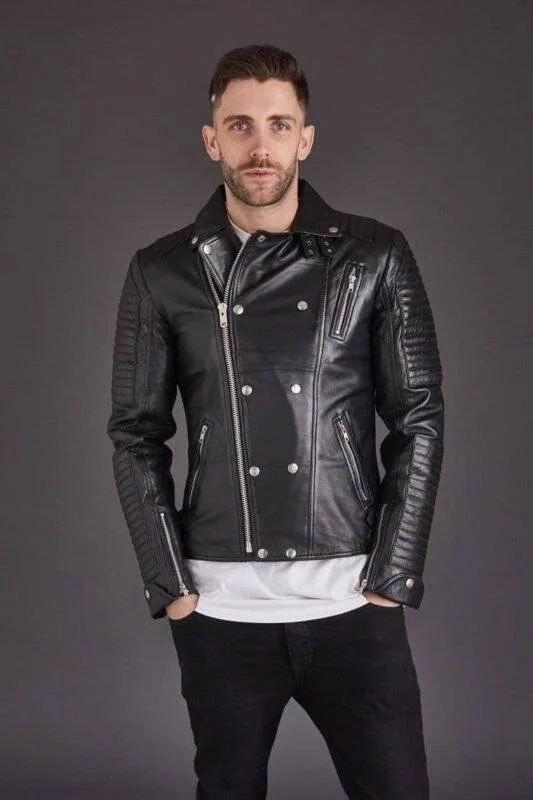 Mens Biker Jacket Leather