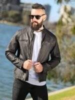 Men's Biker Jacket Leather