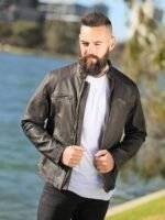 Men's Biker Jacket Leather 3