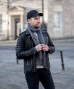 Mens Leather Biker Jacket Fashion 3