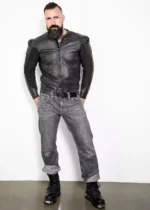 Motorcycle Armored Leather Jacket 4