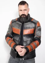 Motorcycle Armoured Leather Jacket