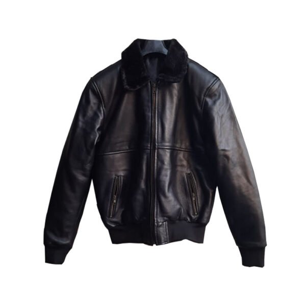 Motorcycle Jacket With Fur Collar