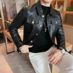 Motorcycle Leather Jacket For Men
