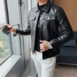 Motorcycle Leather Jacket For Men 2