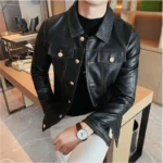 Motorcycle Leather Jacket For Men 3
