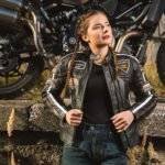 Motorcycle Leather Jacket Women's 3