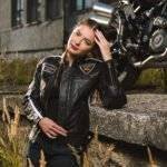 Motorcycle Leather Jacket Women's 4