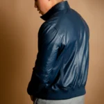 Navy Biker Jacket 3