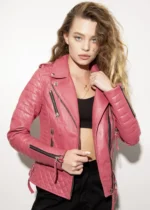 Pink Motorcycle Jacket