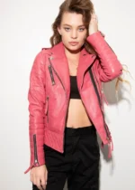 Pink Motorcycle Jacket 2