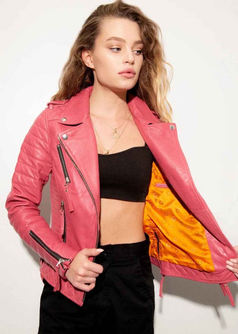 Pink Motorcycle Jacket 3