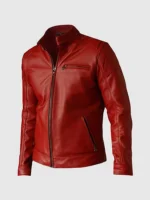 Red Biker Jacket Mens