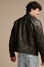 Retro Leather Motorcycle Jacket 4