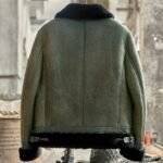 Shearling Biker Jacket Mens 4