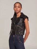 Sleeveless Biker Jacket