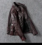 Vintage Biker Leather Jacket 3