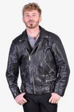 Vintage Leather Biker Jacket