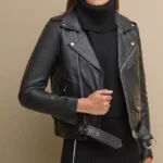 Womens Black Biker Jacket