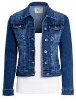 Womens Denim Jacket Fitted front view