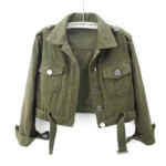 Womens Green Military jacket