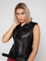 Womens Leather Vest 3