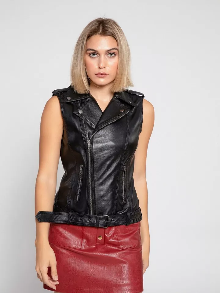Womens Leather Vest
