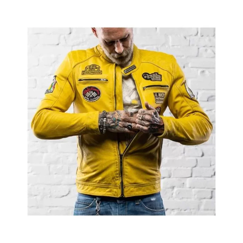 Yellow Motorcycle Jacket