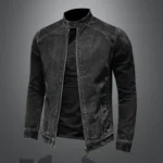 black denim biker jacket 3