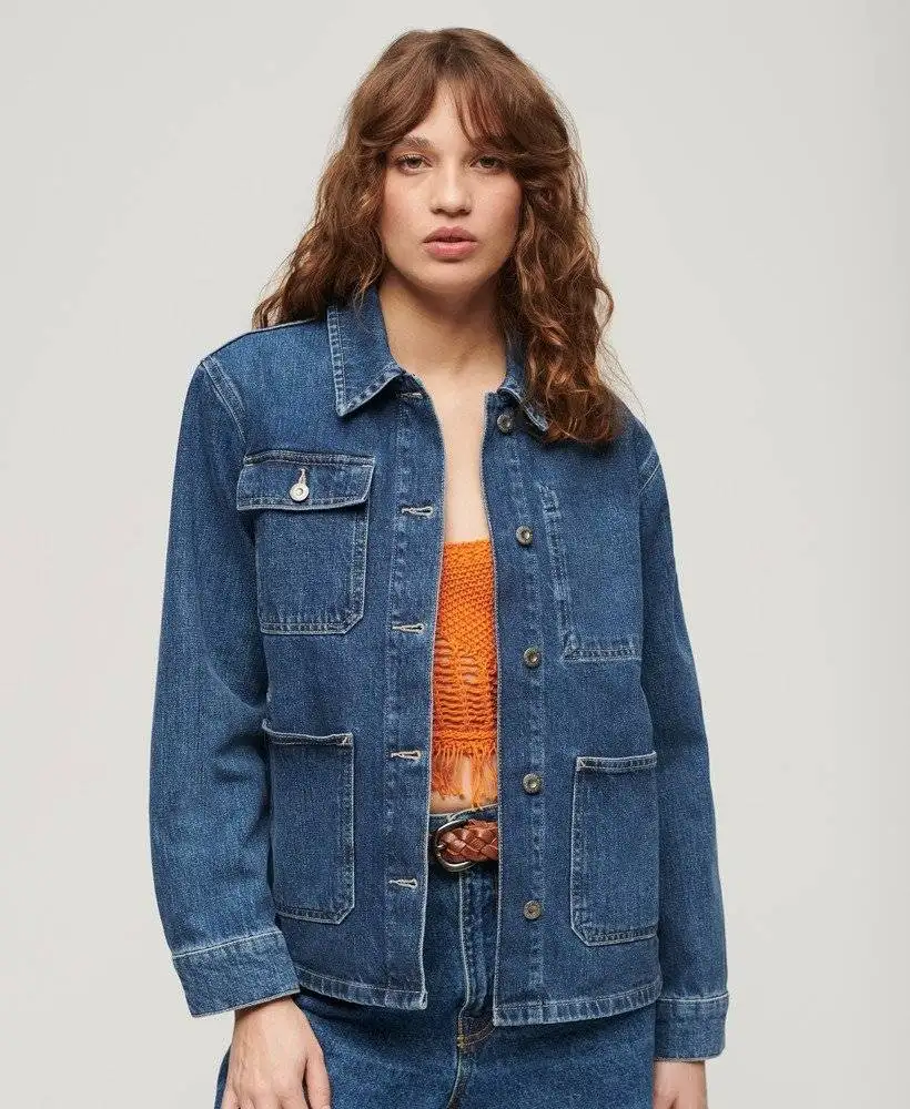 denim chore jacket womens