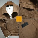 denim jacket mens brown 3