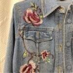 embroidered denim jacket womens 3