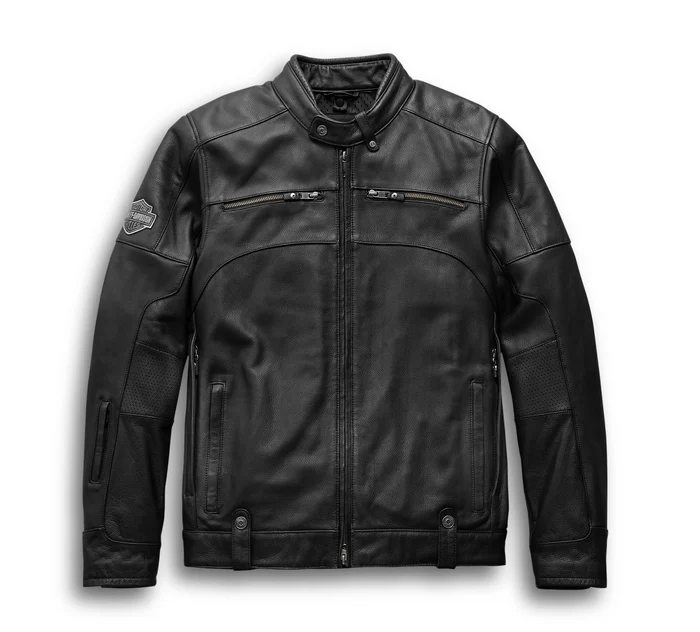 harley davidson black leather jacket