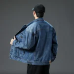 Lined Denim Jacket Mens 3