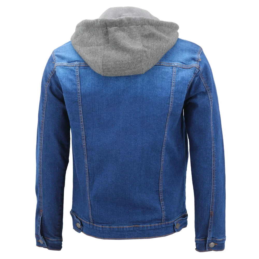 mens hooded denim jacket 2