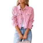 pink womens denim jacket 2