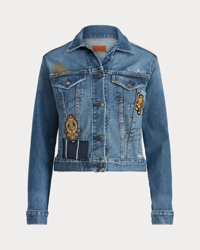 Ralph Lauren women’s denim jacket front view