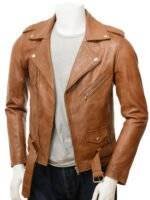 Tan Biker Jacket