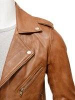 Tan Biker Jacket 2