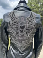 women's harley davidson leather jacket 2