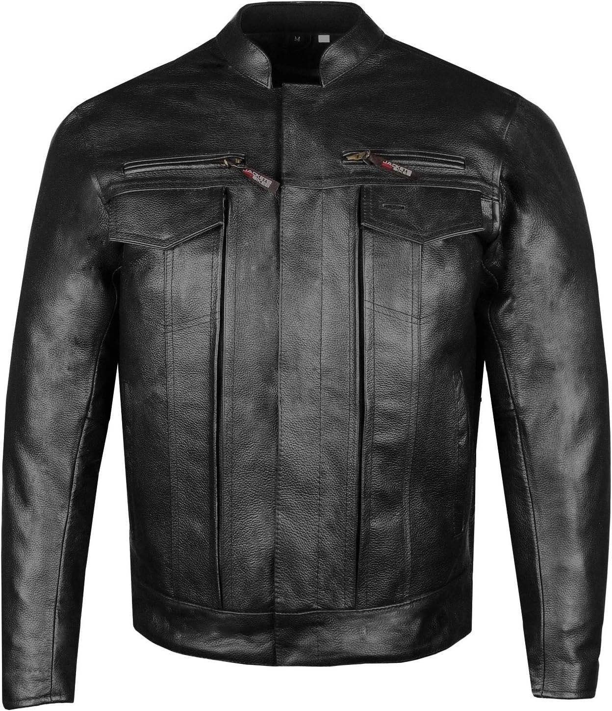 3XL Leather Motorcycle Jacket