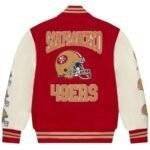 49ers Varsity Jacket Back