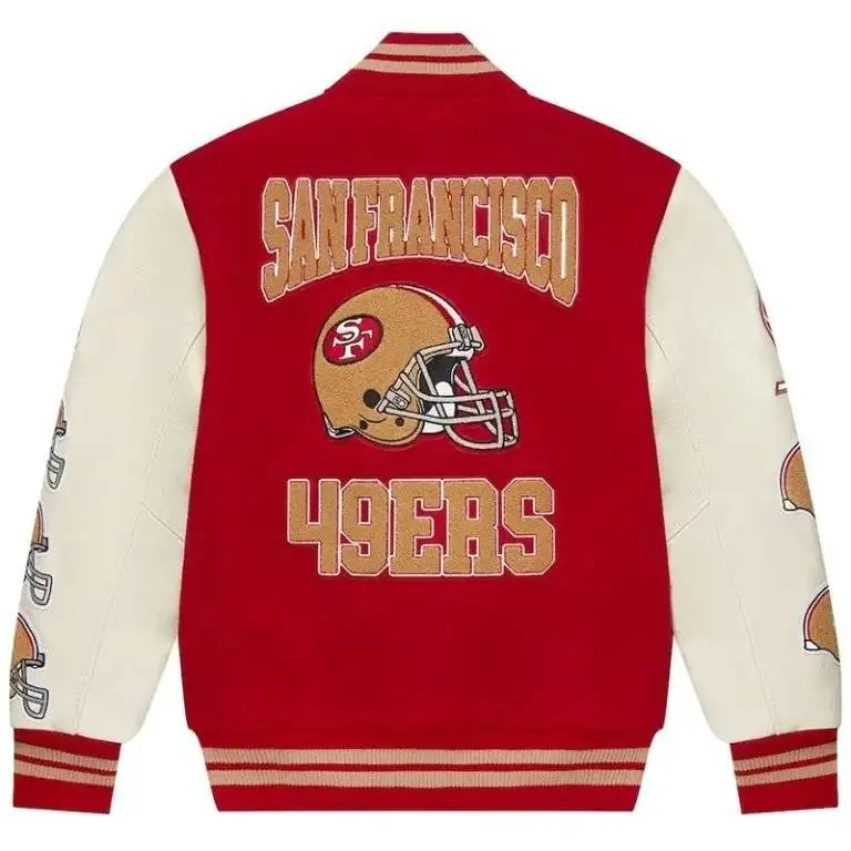 49ers Varsity Jacket Back