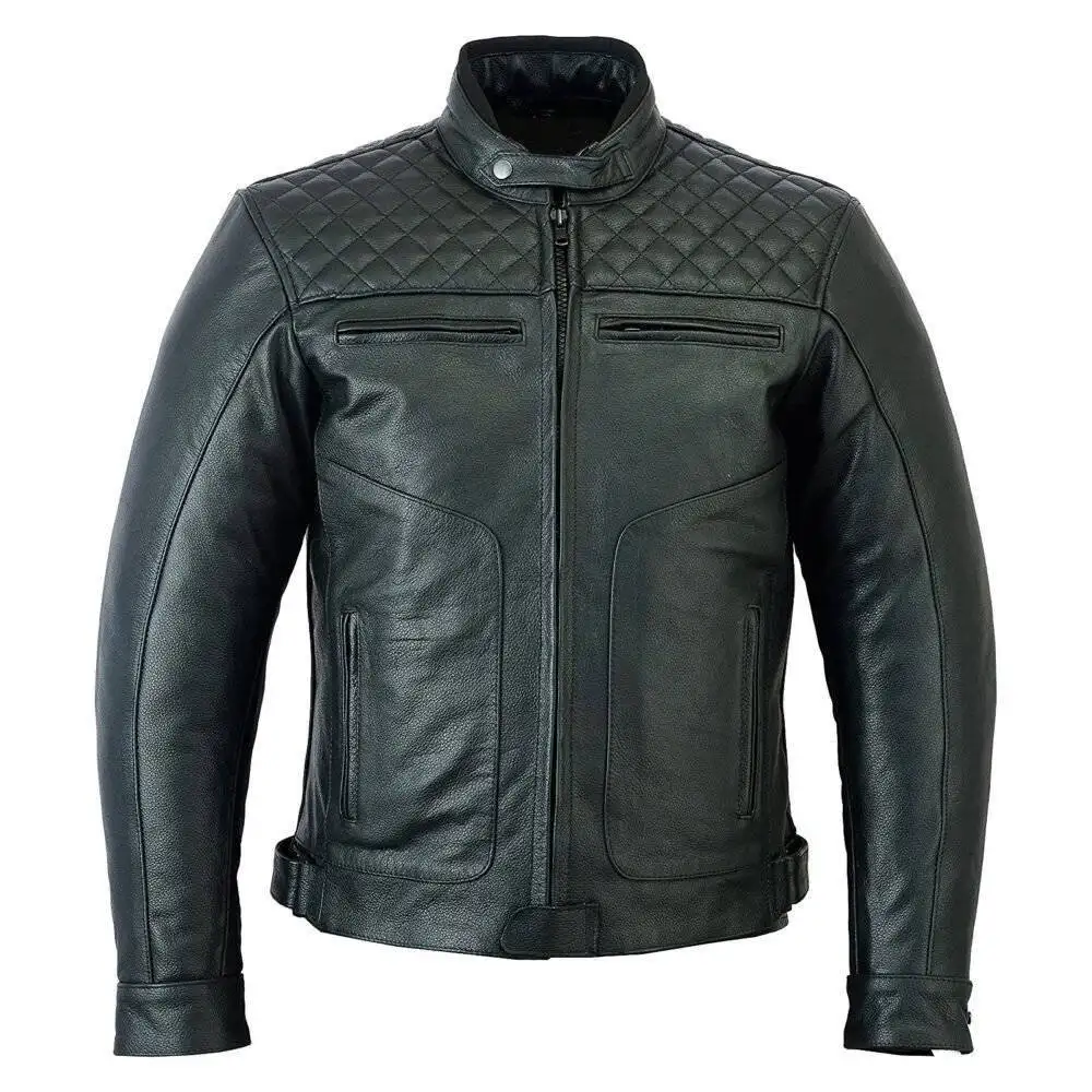 Armored Leather Motorcycle Jackets For Men