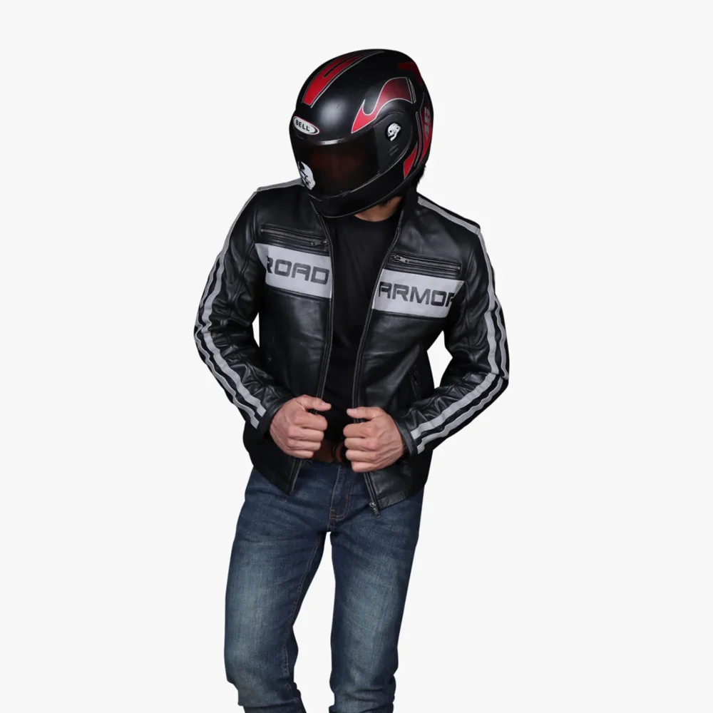 Armored Motorcycle Leather Jacket 3