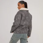 Aviator Jacket Womens Grey 2