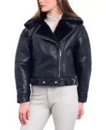 BCBG Leather Motorcycle Jacket 3