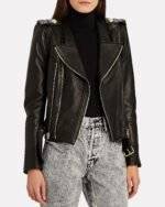 Balmain Leather Motorcycle Jacket 3