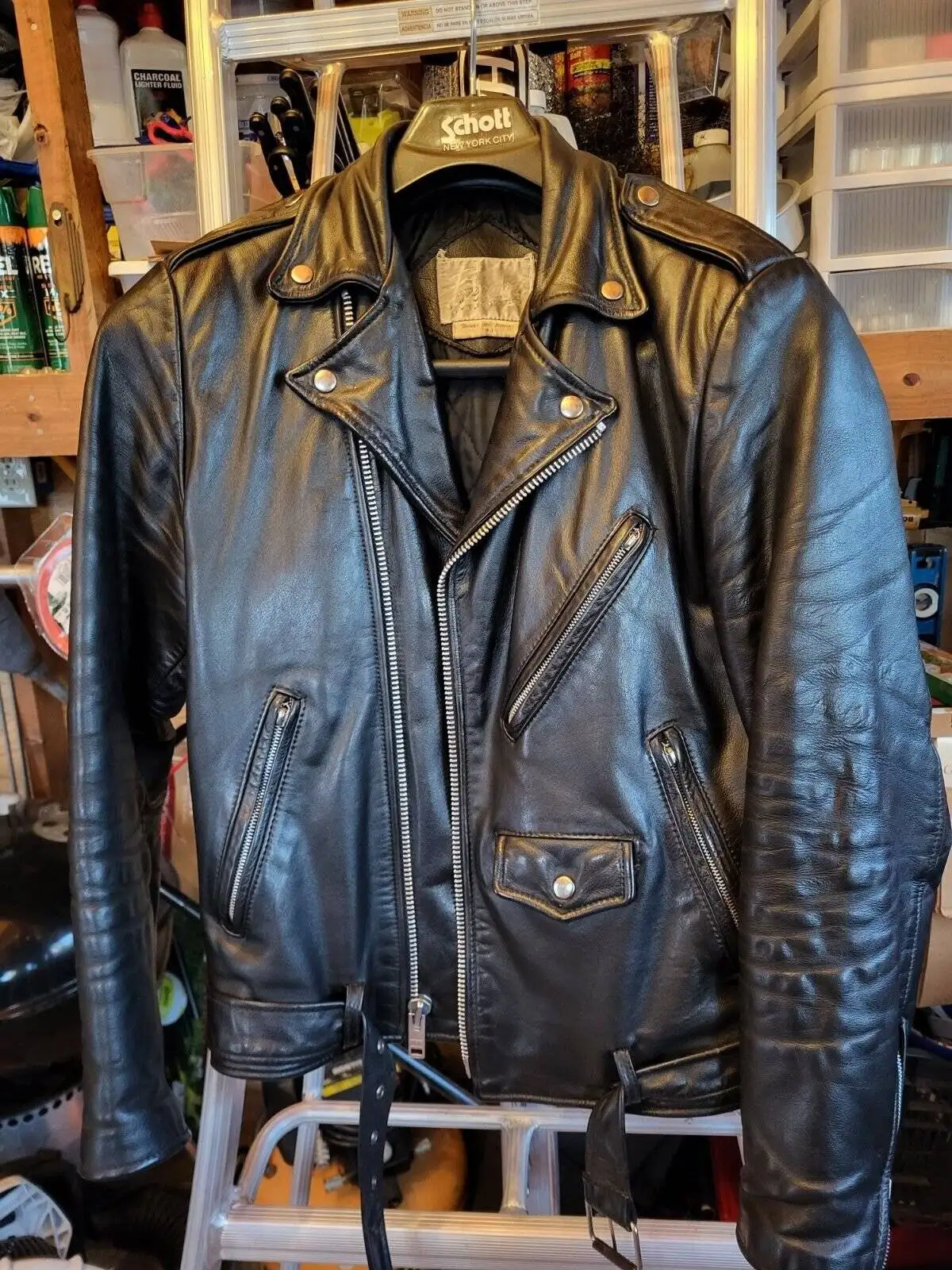 Buy Bermans Leather Motorcycle Jacket - Free Shipping