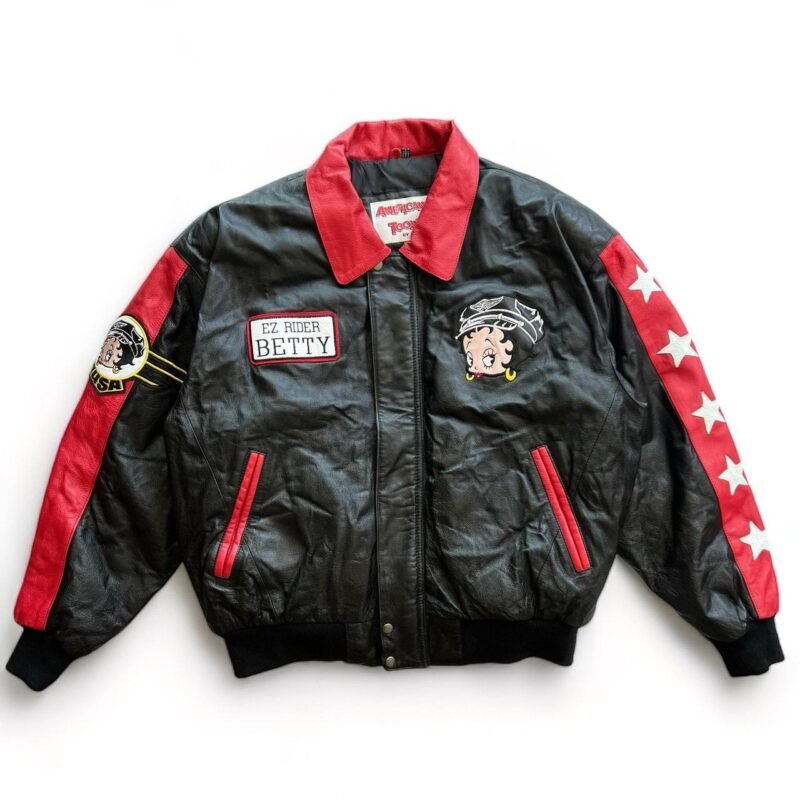 Betty Boop Leather Motorcycle Jacket